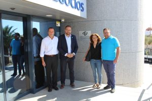 El alcalde visita el Centro de Negocios ‘Delgado-Casamayor’ que ya alberga una veintena de empresas