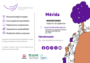 Mérida contará en septiembre con una nueva Lanzadera de Empleo para mujeres