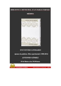 La biblioteca presenta un libro de Antonio Gómez en vísperas del Día de la Poesía
