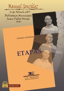 Manuel González presenta su poemario Etapas en la biblioteca J. P. Forner