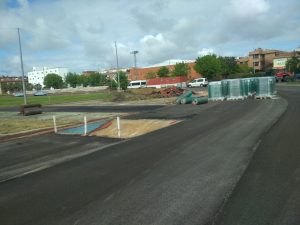 El material necesario para las nuevas pistas del Diocles ya está en Mérida