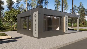 Ya ha comenzado la cimentación de la nueva marquesina de autobuses del Paseo de Roma que estará instalada a final de mes y entrará en funcionamiento a principios de octubre