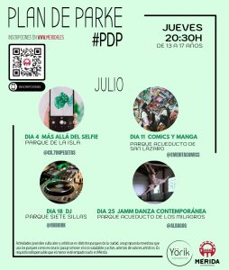 Los jóvenes entre 13 y 17 años tienen a su disposición la actividad estival “Plan de Parke” todos los jueves de julio y agosto