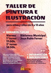 Sigue abierto el plazo de inscripción para el taller de pintura e ilustración