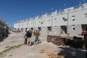 Avanza a buen ritmo la rehabilitación energética de 46 viviendas en la barriada de San Lázaro