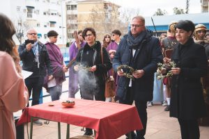 El alcalde participa en el programa Erasmus + que desarrolla el IES Sáenz de Buruaga con el hermanamiento de las ciudades romanas de Mérida y Nimes