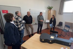 El alcalde visita las mejoras llevadas a cabo por el ayuntamiento en el Conservatorio de Música donde el Gobierno local ha invertido 150.000 euros en renovación de infraestructuras en los últimos años