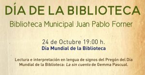 Las bibliotecas municipales celebran su Día Internacional con diversas actividades