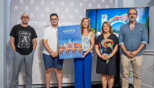 “Feria Monumental”, obra del higuereño Antonio Ismael Gómez, elegido como cartel de la Feria de Mérida 2025