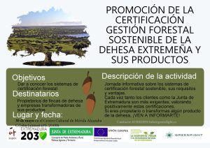 Mérida acoge una jornada sobre la certificación de la gestión forestal sostenible de las dehesas