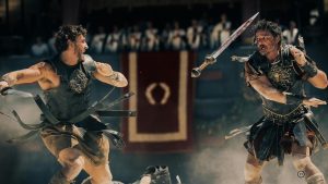 La Paramount elige Mérida para una acción promocional de la película ‘Gladiator II’ con varios influencers nacionales que acumulan millones de seguidores y seguidoras