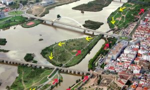 Itinerarios señalizados en La Isla y Paseo de Albarregas para evitar aglomeraciones
