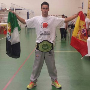 El emeritense Jose Luis Gonzalez Sanfélix es el nuevo Campeón de Europa de Muay Thai WMF-PROAM