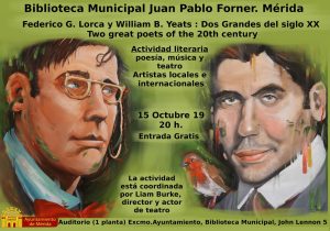 La biblioteca une a Lorca y Yeats en la actividad Dos grandes poetas del siglo XX