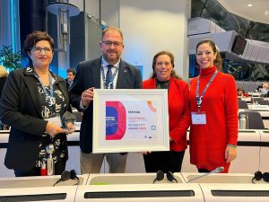 Mérida recibe en Bruselas la Mención Especial en Comunicación, Información y Tecnologías de los Premios de la Comisión Europea a Ciudad Europea Accesible