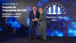 Mérida recibe el reconocimiento nacional en la ‘Spain Smart Water Summit’ de Madrid al mejor “Proyecto de Tratamiento del Año” por la mayor planta de tratamiento de aguas residuales de Europa basada en microalgas
