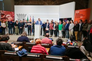 El alcalde, Antonio Rodríguez Osuna, se muestra convencido que el Festival de Mérida será declarado Bien Cultural Inmaterial como paso previo para presentar su candidatura a Patrimonio Inmaterial de la Humanidad por la UNESCO