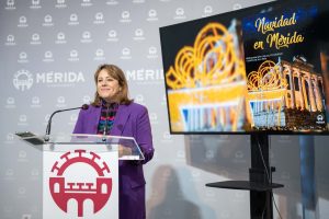 Más de 130 actividades, entre las que destaca un videomapping navideños en la Plaza de España, conforman la programación de la Navidad en Mérida 2026
