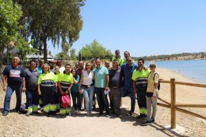 Acondicionadas las playas del embalse de Proserpina para el disfrute de los ciudadanos