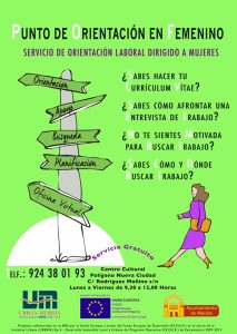 Punto de Orientación Laboral para las mujeres en la zona Urban