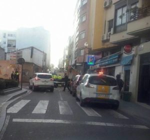 Cortes de tráfico debido a una rotura de una tubería en Plaza Santo Domingo