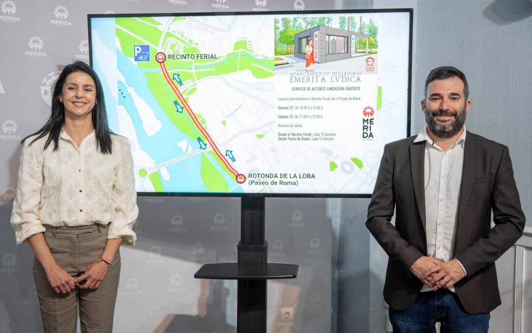 El Ayuntamiento de Mérida y la empresa Vectalia pondrán en marcha una lanzadera grartuita de autobuses desde el recinto ferial al Paseo de Roma los días centrales de Emerita Lvdica