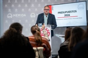 El Ayuntamiento de Mérida aprobará en 2026 unos presupuestos históricos que sitúan por primera vez a la ciudad con deuda financiera cero