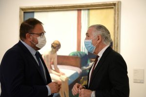 Rodríguez Osuna firma un convenio de colaboración con la Fundación Colección Thyssen-Bornemisza para promover actuaciones conjuntas con el GCPHE
