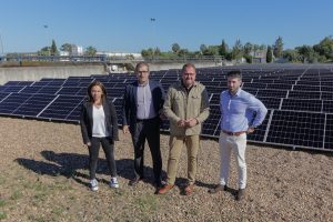 Cubierto el 100% del consumo energético diurno de la planta depuradora de Mérida con energía solar gracias a la instalación de 665 placas fotovoltaicas en la EDAR