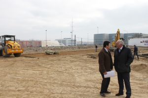 Las obras del parque cercano al Acueducto de San Lázaro finalizarán a mediados de febrero