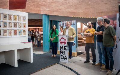 70 obras elaboradas por el alumnado de la Escuela de Arte y Superior de Diseño reinterpretan piezas del Museo de Arte Romano en una exposición en el Centro Cultural Alcazaba