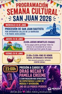 La barriada de San Juan celebra su Semana Cultural con actividades para todas las edades coincidiendo con la festividad de su patrón