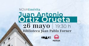 El ciclo “Nova Emérita” ofrece la conferencia de Juan Antonio Ortiz Orueta