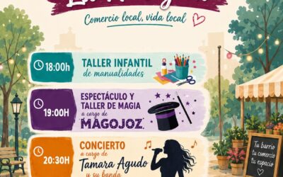 Mercadillo local, animación, talleres infantiles, conciertos y espectáculos en la calle para dinamizar el comercio de la barriada de La Antigua