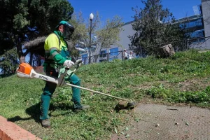 El Ayuntamiento realiza desbroces en una superficie de 65 hectáreas en los distintos barrios y zonas de la ciudad