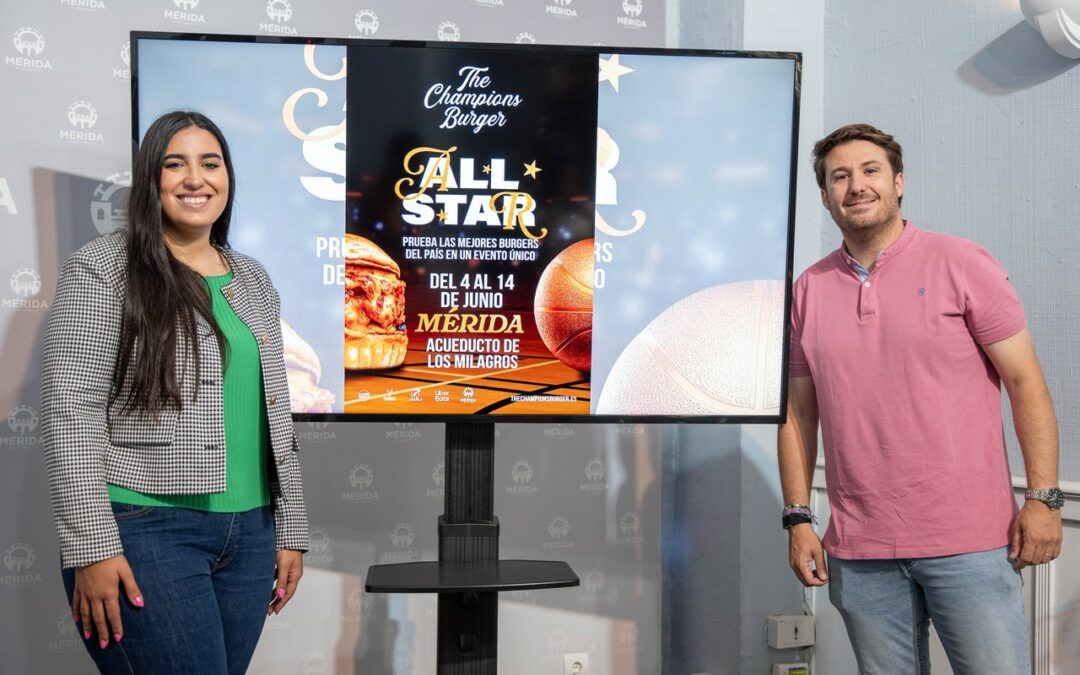 The Champions Burger llega por primera vez a Mérida, convirtiendo a la capital extremeña en punto de encuentro para los amantes de las hamburguesas gourmet