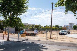 Comienzan las obras para la construcción de la nueva calle que conectará Diego María Crehuet con la Avenida de Extremadura