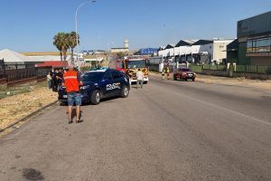 El Ayuntamiento de Mérida traslada su agradecimiento a los servicios de emergencia por la rápida y efectiva actuación durante el incendio declarado esta tarde en el Polígono Industrial El Prado