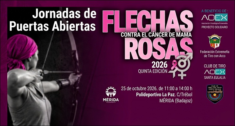 Extremadura Archery Federation launches fifth Flechas Rosas campaign